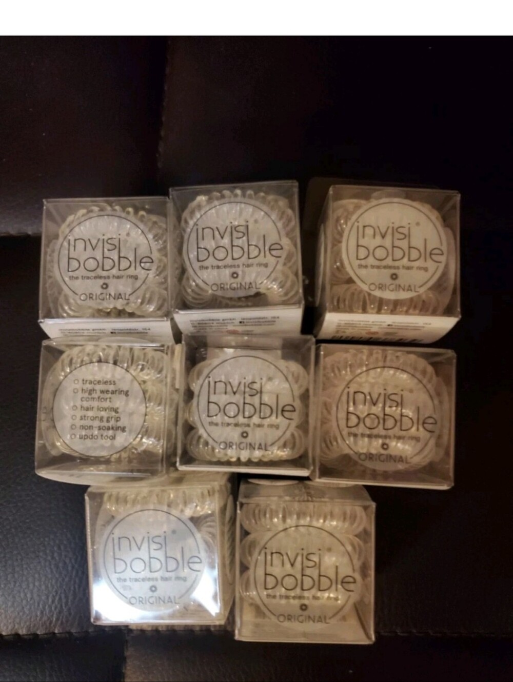 8 Packs Invisibobble Original Clear Hair Rings